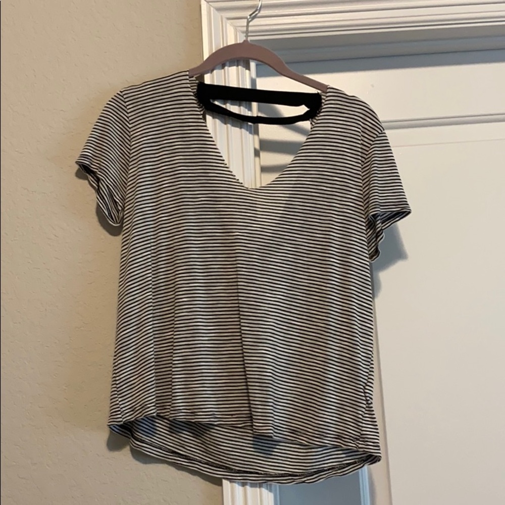 Striped Choker Top